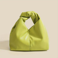Minimalist Niche Satchel Bag Solid Handbag Women's Storage Bag With Ruched Strap