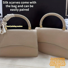 Scar Decor Crossbody Bag with Braided Handle
