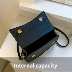 Scar Decor Crossbody Bag with Braided Handle