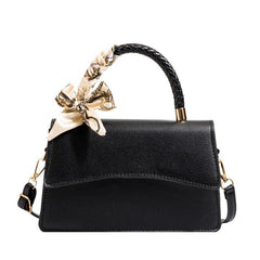 Scar Decor Crossbody Bag with Braided Handle