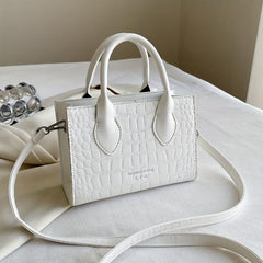 Crocodile Pattern Tote Bag Top Handle Crossbody Bag Women's Handbag