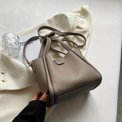 Minimalist All Match Satchel Bag Solid Shoulder Bag For Work