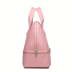Insulated Lunch Box Bag Double Deck Bento Cooler Bag Water Resistant Handbag