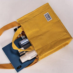 Corduroy Tote Bag Preppy Style Student Shoulder Bag Work & Travel
