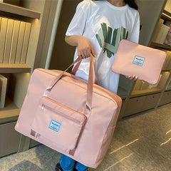 Foldable Travel Storage Bag Zipper Portable Duffle Bag