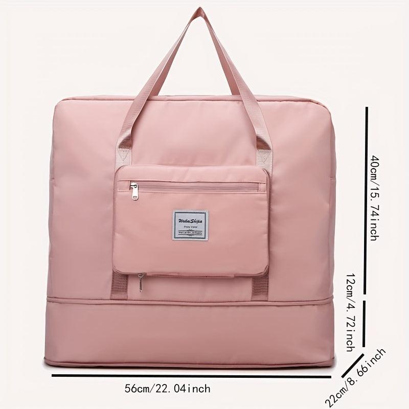 Foldable Travel Storage Bag Zipper Portable Duffle Bag