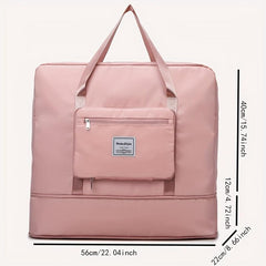 Foldable Travel Storage Bag Zipper Portable Duffle Bag