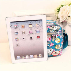 Floral Pattern Crossbody Bag Canvas Shoulder Bag Women's Pockets Purse