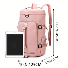 Sports Gym Backpack Travel Duffle Bag Weekender Overnight Bag
