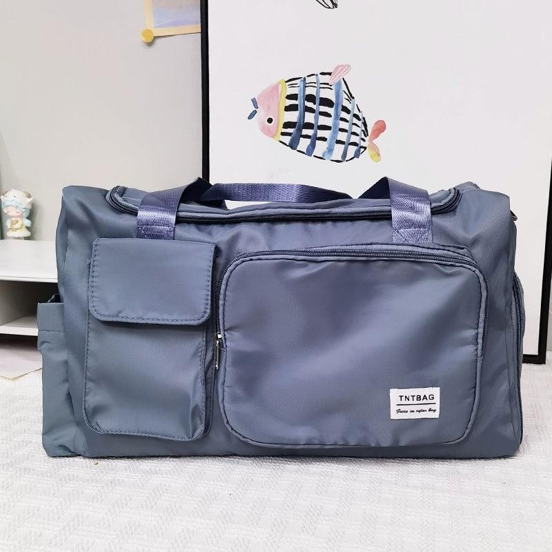 Large Capacity Weekender Travel Bag - Dry/Wet Separation Gym Duffle Bag