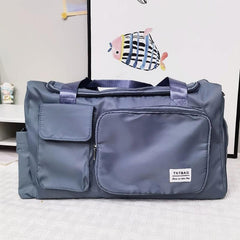 Large Capacity Weekender Travel Bag - Dry/Wet Separation Gym Duffle Bag