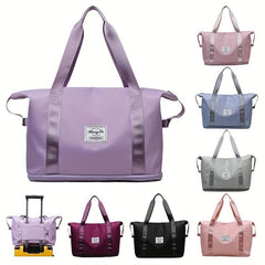 Large Capacity Carry on Tote Nylon Lightweight Luggage Weekender Bag