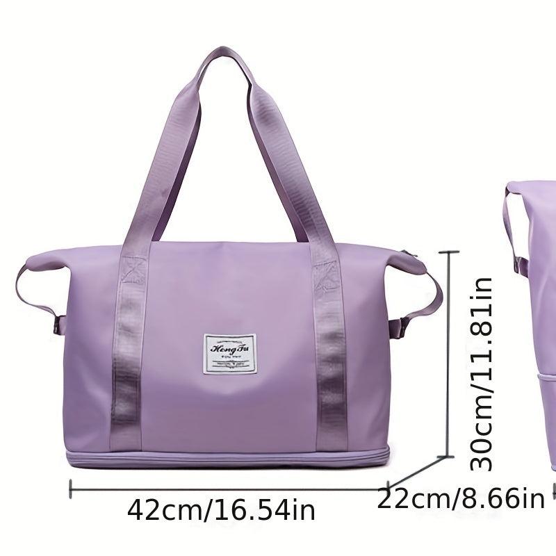Large Capacity Carry on Tote Nylon Lightweight Luggage Weekender Bag