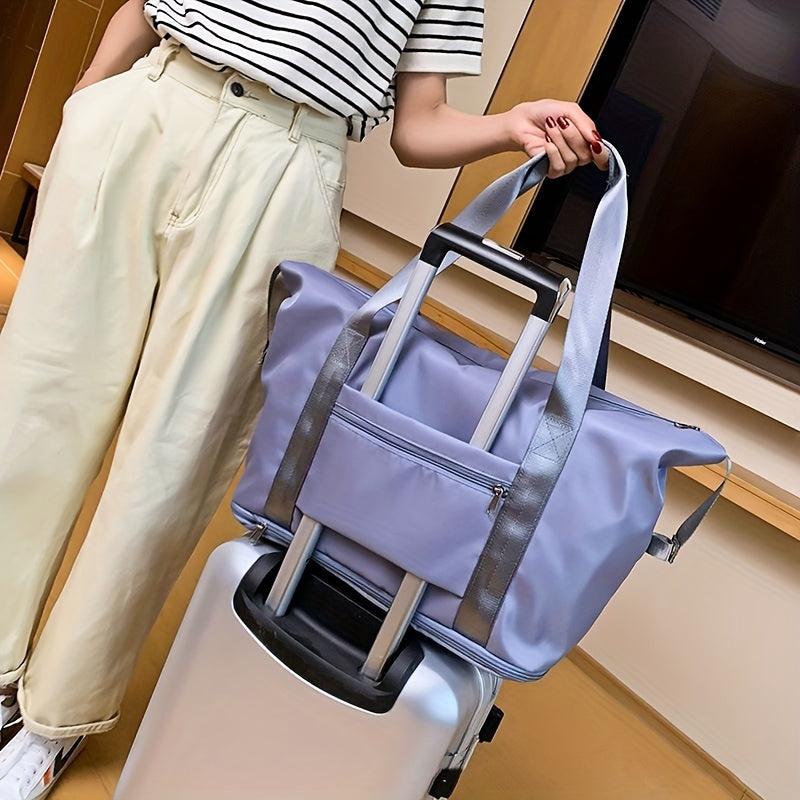 Large Capacity Carry on Tote Nylon Lightweight Luggage Weekender Bag