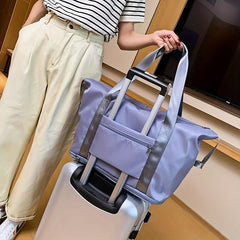 Large Capacity Carry on Tote Nylon Lightweight Luggage Weekender Bag