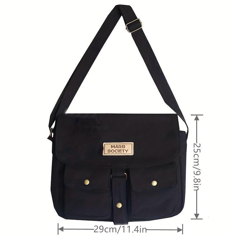 Casual Minimalist Messenger Shoulder Bag Solid Crossbody Bag