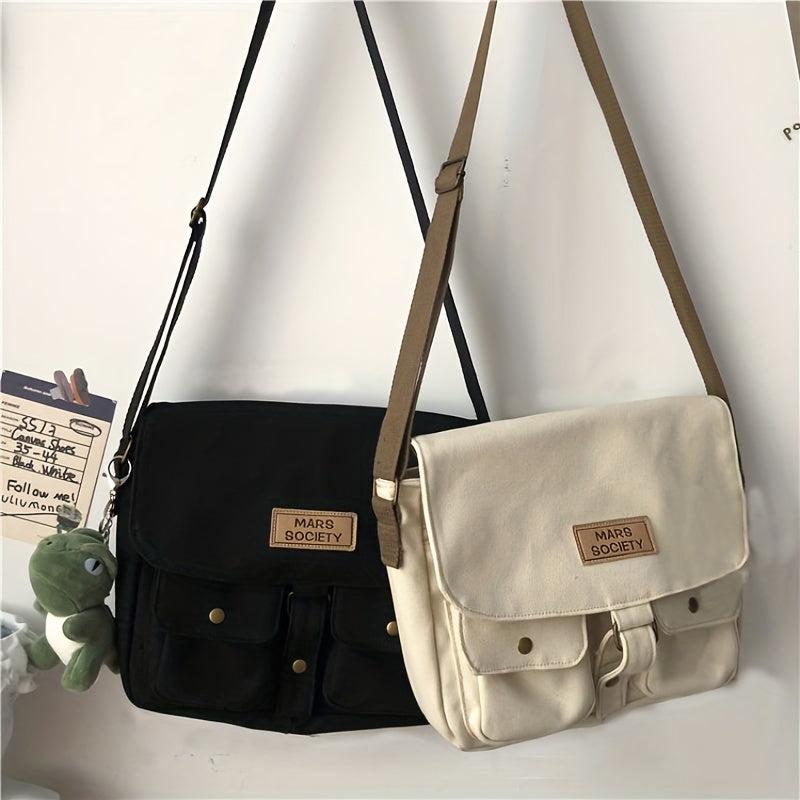 Casual Minimalist Messenger Shoulder Bag Solid Crossbody Bag