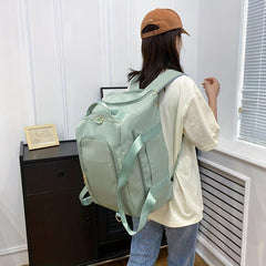 Large Capacity Travel Storage Backpack Solid Versatile Sports Bag