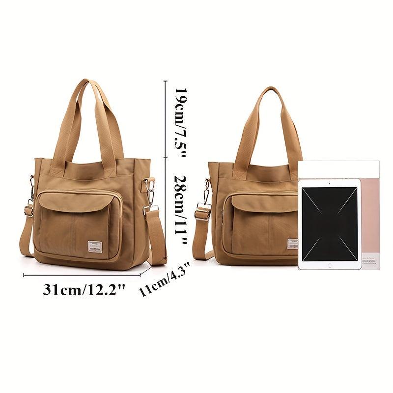Large Capacity Nylon Handbag Crossbody Tote Bag for Daily & Travel