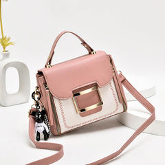 Casual PU Leather Purse Top Handle Flap Shoulder Bag