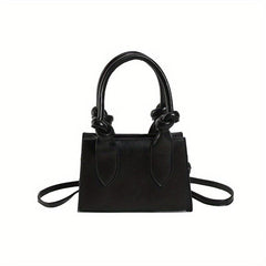 Mini Square Handbag With Knotted Handle Crossbody Bag