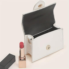 Solid Mini Crossbody Bag Square Purses