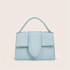 Solid Mini Crossbody Bag Square Purses