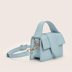 Solid Mini Crossbody Bag Square Purses