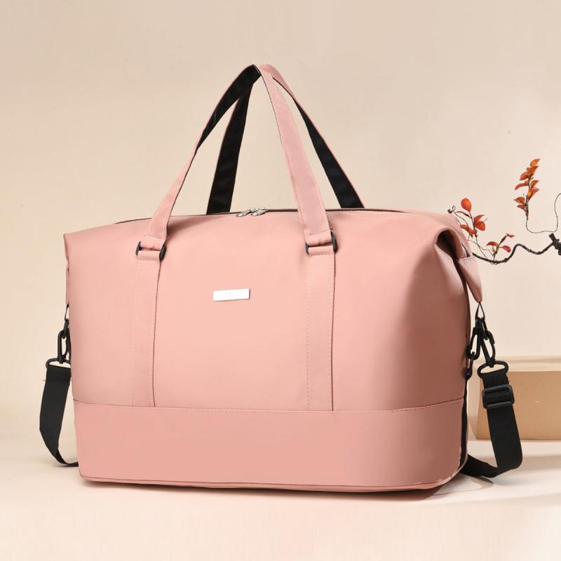 Large Capacity Weekender Tote Bag PU Leather Waterproof Luggage