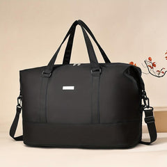 Large Capacity Weekender Tote Bag PU Leather Waterproof Luggage