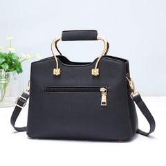 Classic Style PU Leather Satchel Purse Crossbody Bag