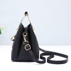 Classic Style PU Leather Satchel Purse Crossbody Bag