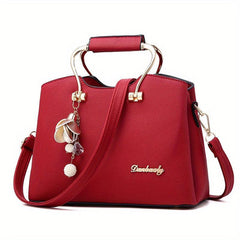 Classic Style PU Leather Satchel Purse Crossbody Bag