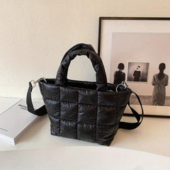Minimalist Puffer Quilted Bag Crossbody Handbag