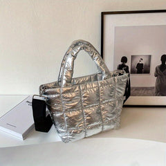 Minimalist Puffer Quilted Bag Crossbody Handbag