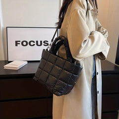 Minimalist Puffer Quilted Bag Crossbody Handbag