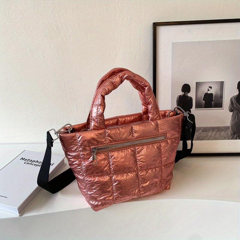 Minimalist Puffer Quilted Bag Crossbody Handbag