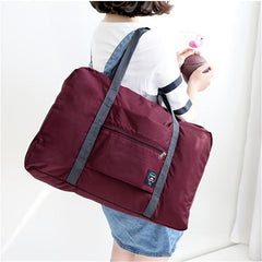 Large Capacity Carry on Tote Nylon Lightweight Luggage Weekender Bag