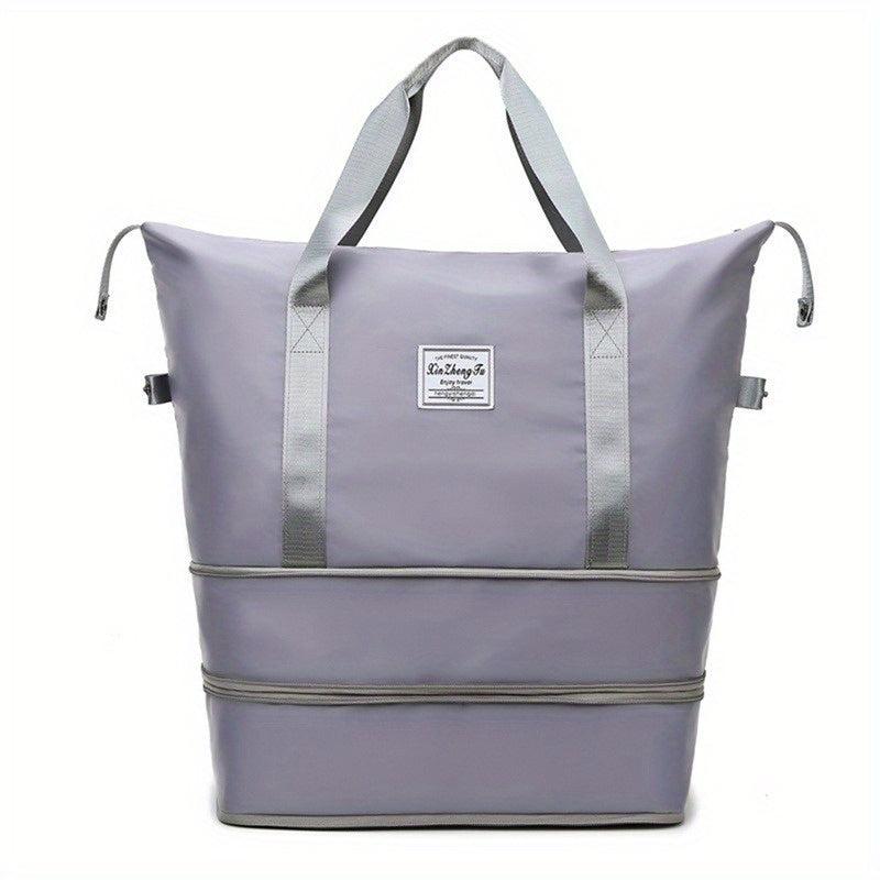 1PC Expandable Travel Bag Outdoor Large Storage Bag Portable Solid Luggage Bag