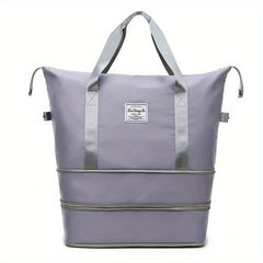 1PC Expandable Travel Bag Outdoor Large Storage Bag Portable Solid Luggage Bag