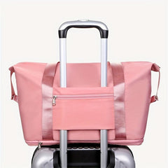 1PC Expandable Travel Bag Outdoor Large Storage Bag Portable Solid Luggage Bag