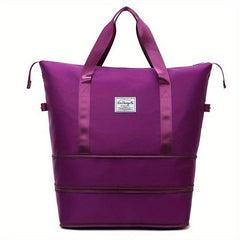 1PC Expandable Travel Bag Outdoor Large Storage Bag Portable Solid Luggage Bag