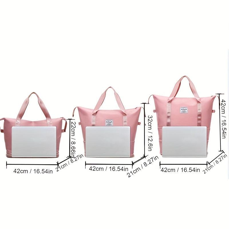 1PC Expandable Travel Bag Outdoor Large Storage Bag Portable Solid Luggage Bag