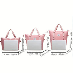 1PC Expandable Travel Bag Outdoor Large Storage Bag Portable Solid Luggage Bag