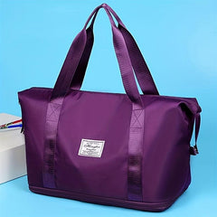 1PC Expandable Travel Bag Outdoor Large Storage Bag Portable Solid Luggage Bag