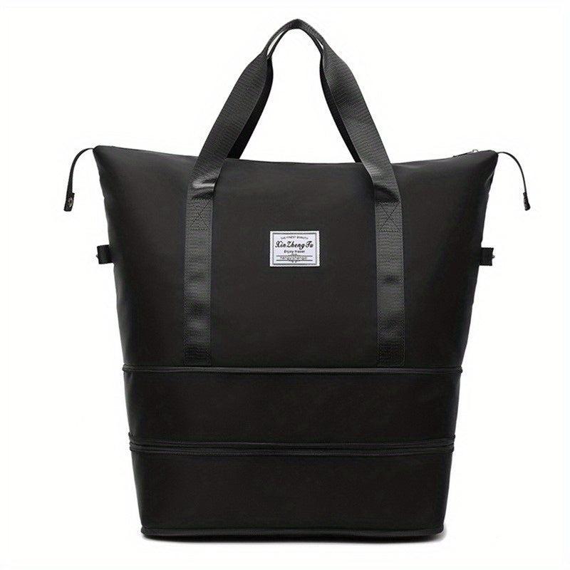 1PC Expandable Travel Bag Outdoor Large Storage Bag Portable Solid Luggage Bag