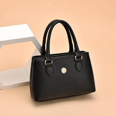 Geometric Pattern Handbag Colorblock Satchel Bag For Work