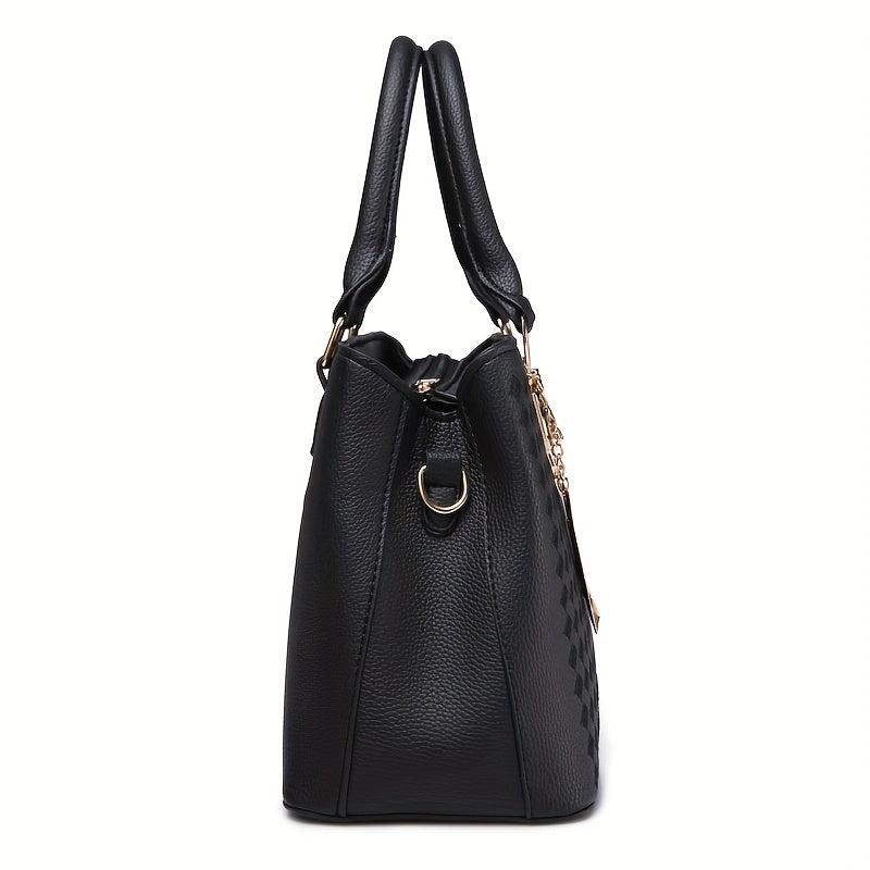 Embroidery Detail Crossbody Bag Satchel Purse