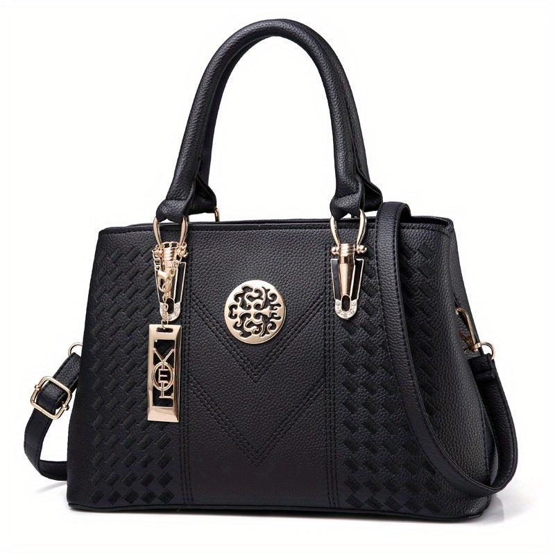 Embroidery Detail Crossbody Bag Satchel Purse