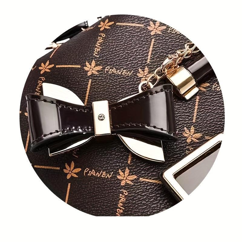 Checkered Pattern Tote Bag Large Capacity Crossbody Handbag